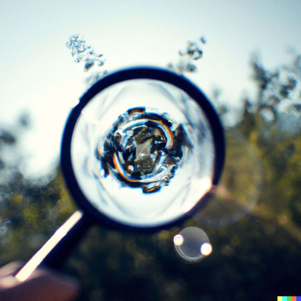 the discovery of gravity, photograph, extreme bokeh